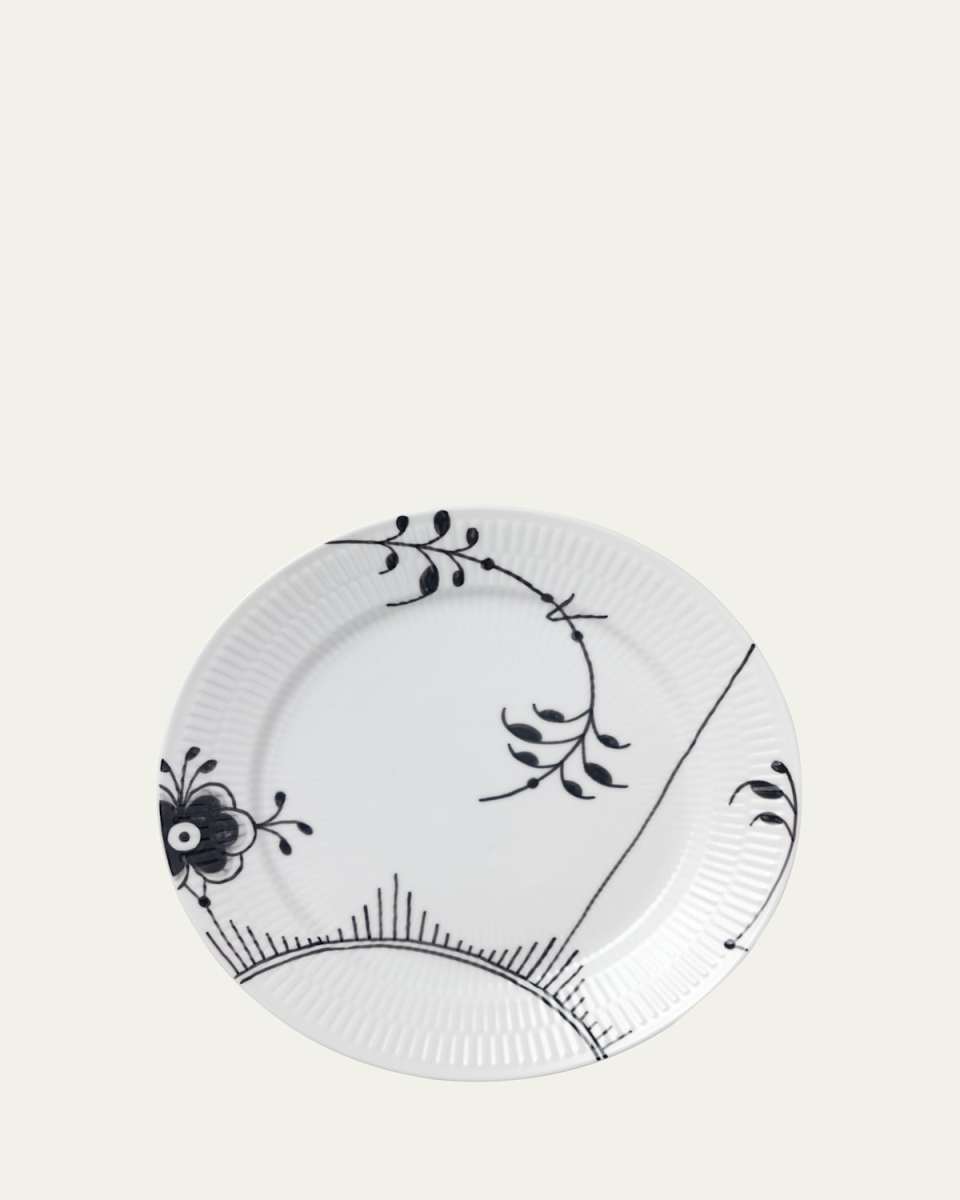 Black Fluted Mega Dinner Plate No.2